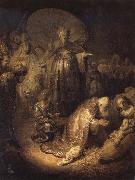 REMBRANDT Harmenszoon van Rijn The Adoration of The Magi oil painting artist
